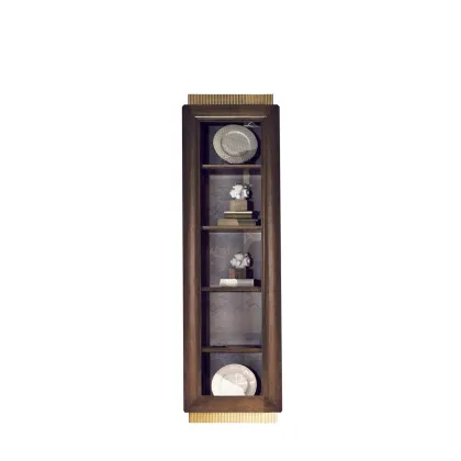 Zdjęcie Luksusowa witryna FELIPE - dąb, kamień, złoto, led - Collecion Alexandra