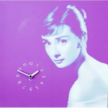 Zdjęcie Zegar ścienny z wizerunkiem Audrey Hepburn