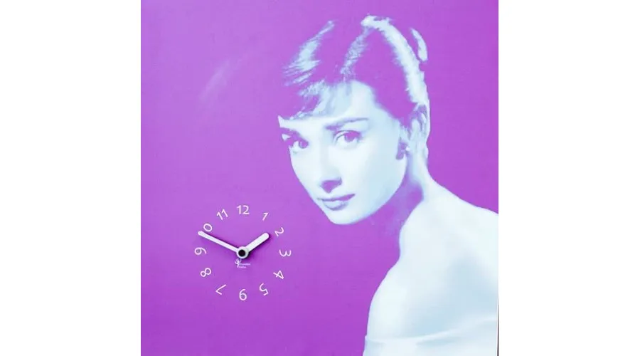 obrazek 1 Zegar ścienny z wizerunkiem Audrey Hepburn