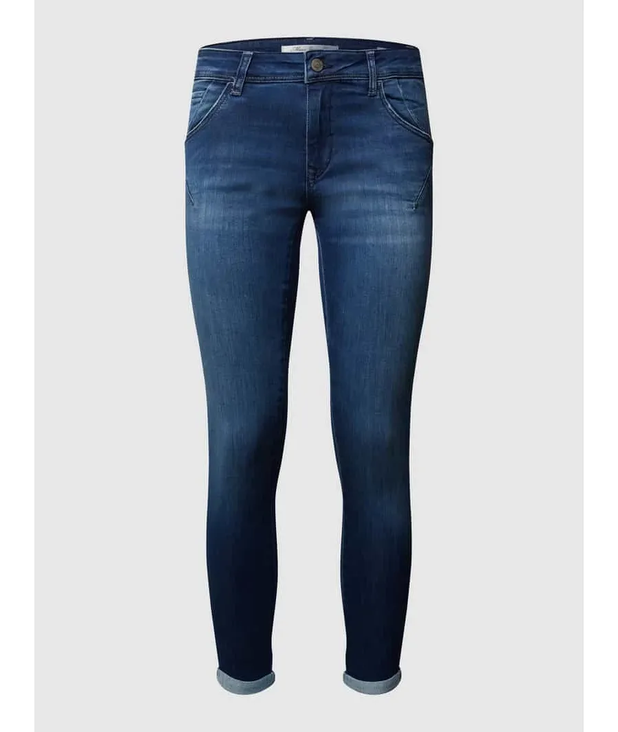 obrazek 1 Jeansy skrócone o kroju super skinny fit z dodatkiem streczu model ‘Lexy’
