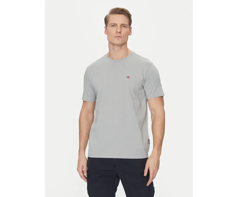 obrazek 1 Napapijri T-Shirt Salis NP0A4H8D Szary Regular Fit
