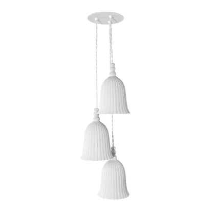Picture Blooming triple hanging lamp by designer Carissa Santöso, inspired by nature - Vista Alegre