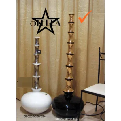 Picture Black and gold ceramic vase for the living room