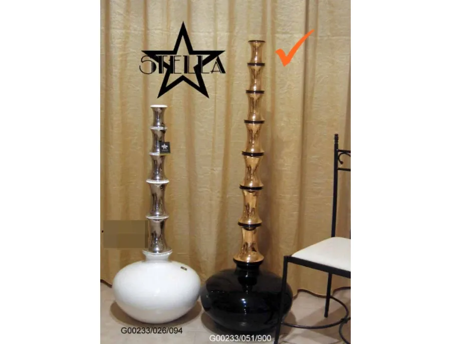 obrazek 1 Czarno złoty ceramiczny wazon do salonu