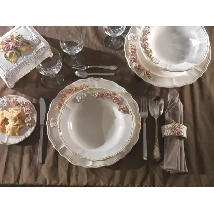 Zdjęcie Elegancka ceramiczna zastawa stołowa Sonda - talerze