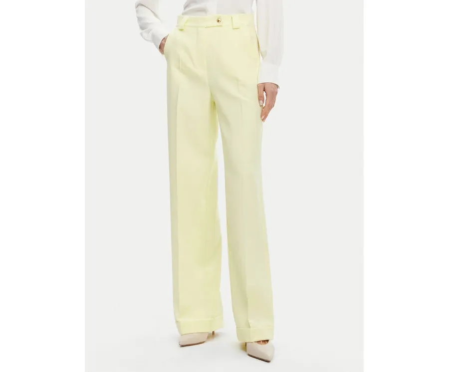 obrazek 1 Maryley Spodnie materiałowe 25EB537/M26/43LL Żółty Regular Fit