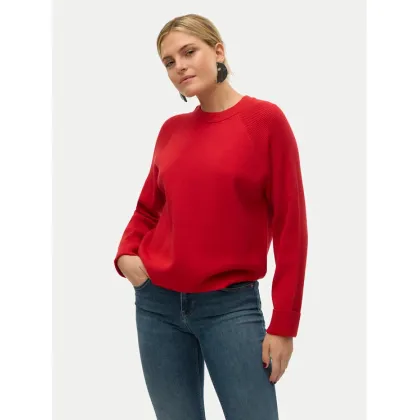 Zdjęcie Vero Moda Sweter Gold 10315516 Czerwony Regular Fit