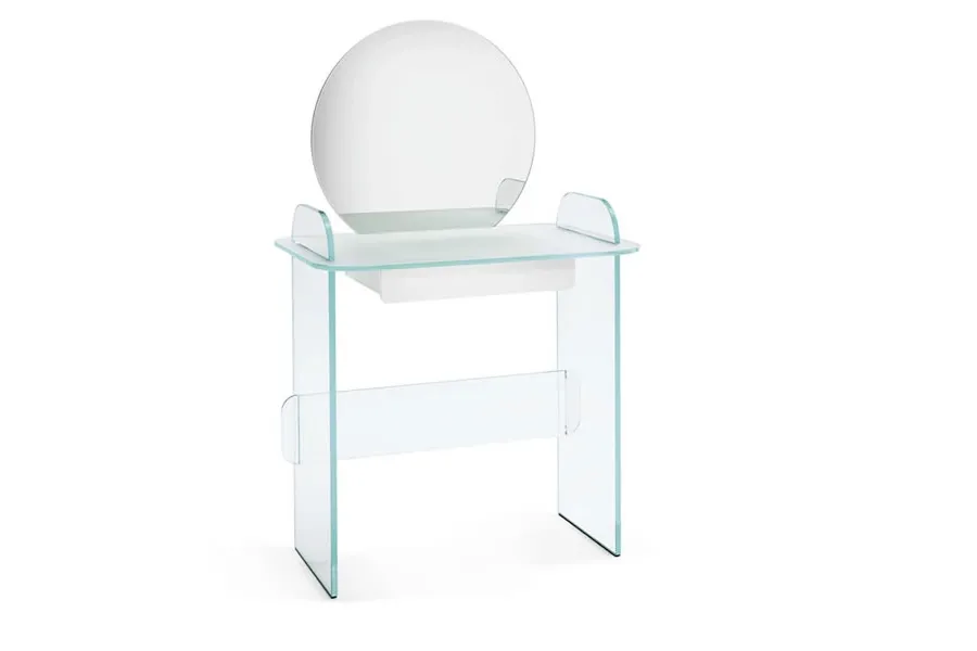 obrazek 4 Luksusowa szklana toaletka z lustrem - Tonelli Design
