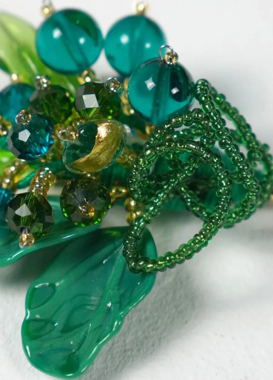 obrazek 3 Prestiżowa broszka z perłami ze szkła Murano