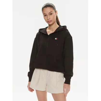 Zdjęcie Tommy Jeans Bluza Badge DW0DW17955 Czarny Relaxed Fit
