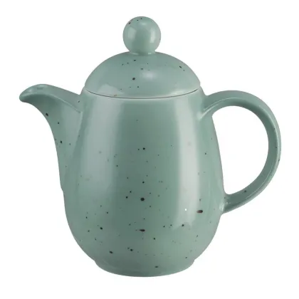 Zdjęcie Oryginalny porcelanowy dzbanek do kawy w kolorze turkusu - Seltmann Weiden