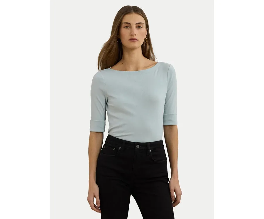 obrazek 1 LAUREN RALPH LAUREN Bluzka 200654963187 Błękitny Slim Fit