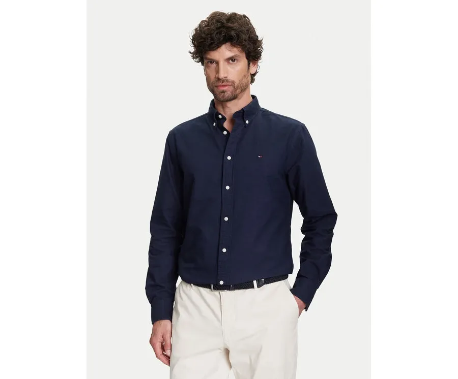 obrazek 1 Tommy Hilfiger Koszula Solid Heritage MW0MW35774 Granatowy Regular Fit