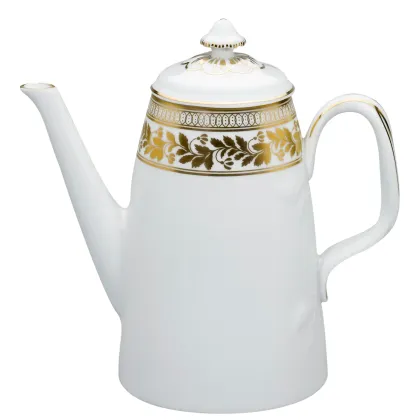 Picture Stylish coffee pot with a floral golden motif - Vista Alegre