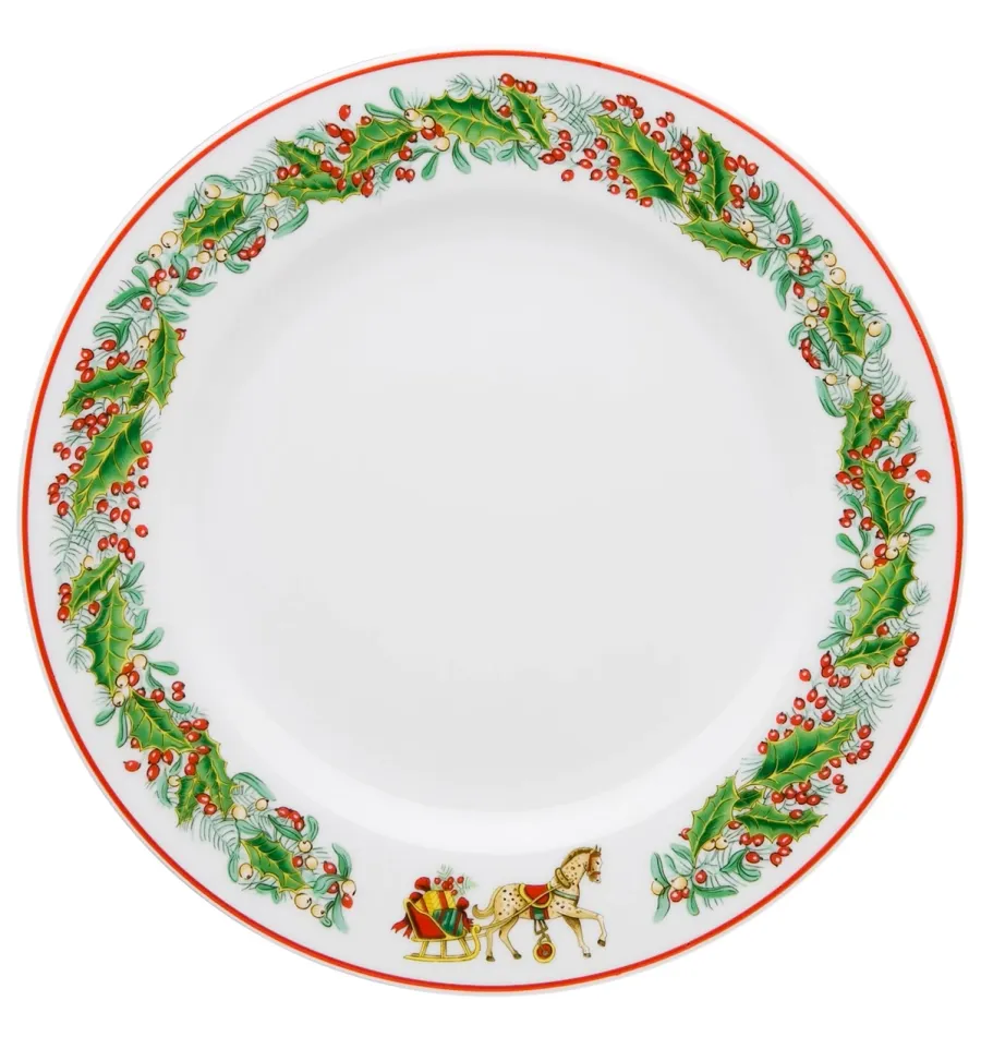 obrazek 2 Porcelanowy zestaw 6 talerzy deserowych ze świątecznej kolekcji Christmas Magic - Vista Alegre