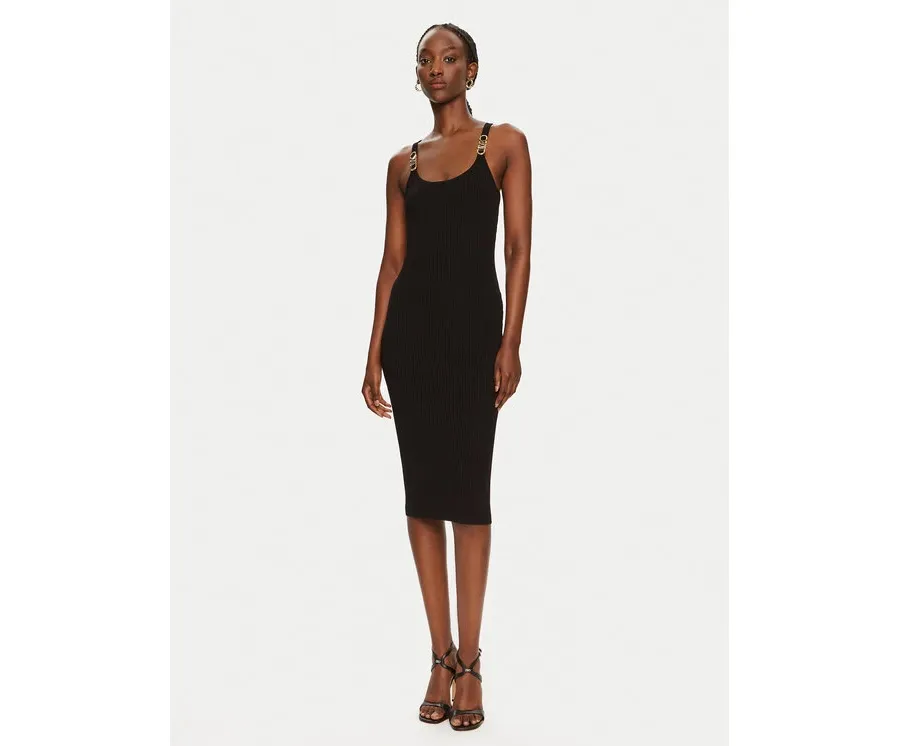 obrazek 1 MICHAEL Michael Kors Sukienka dzianinowa MT482IL33D Czarny Slim Fit
