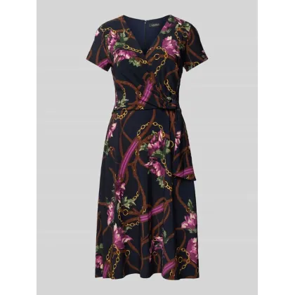 Zdjęcie Lauren Ralph Lauren Sukienka koktajlowa 250946815001 Granatowy Regular Fit LAUREN RALPH LAUREN