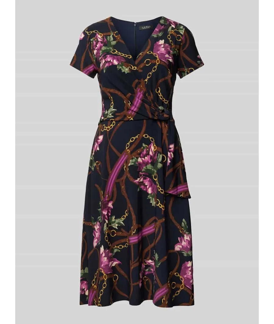 obrazek 1 Lauren Ralph Lauren Sukienka koktajlowa 250946815001 Granatowy Regular Fit LAUREN RALPH LAUREN