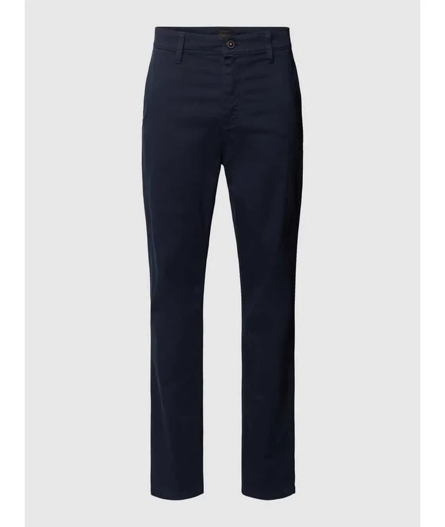 obrazek 1 Chinosy o kroju tapered fit z wpuszczanymi kieszeniami w stylu francuskim