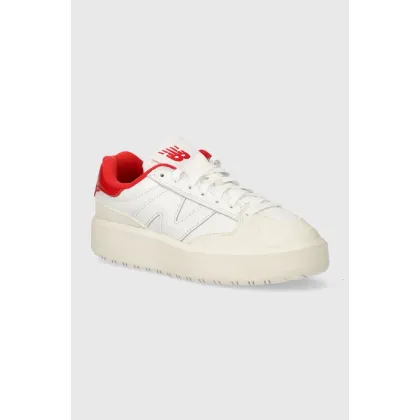 Zdjęcie New Balance sneakersy skórzane kolor biały CT302VB