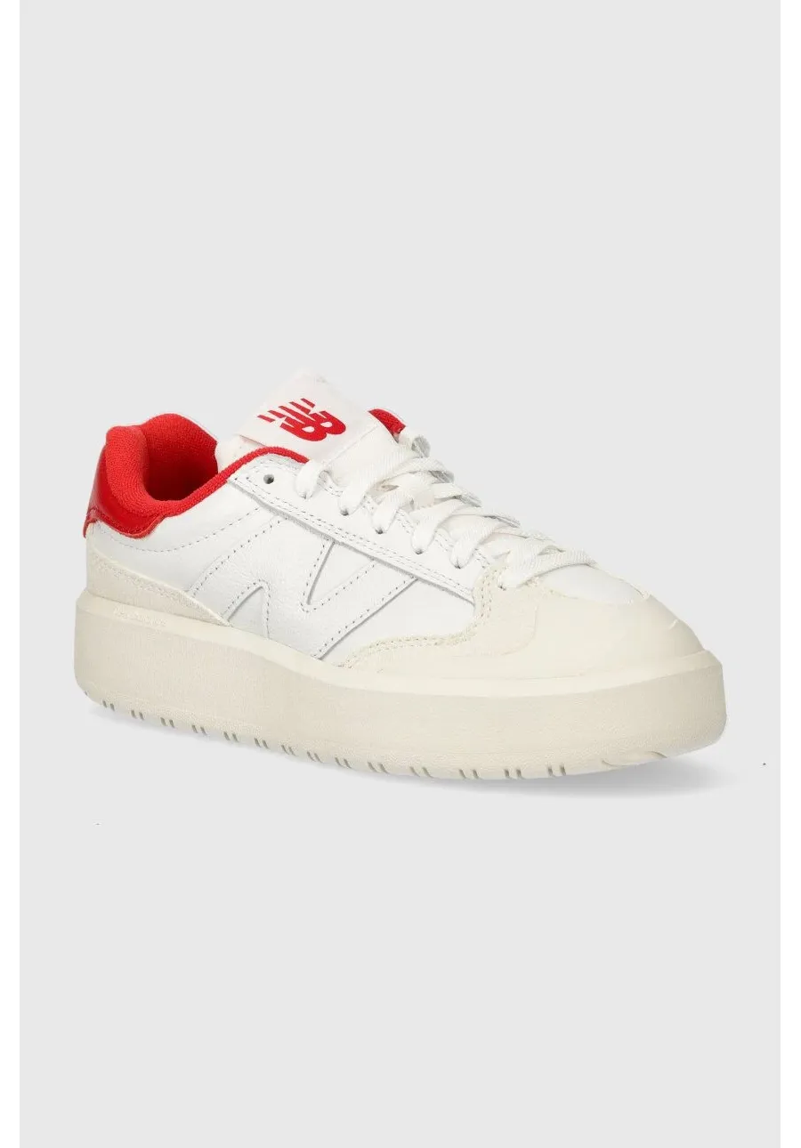 obrazek 1 New Balance sneakersy skórzane kolor biały CT302VB