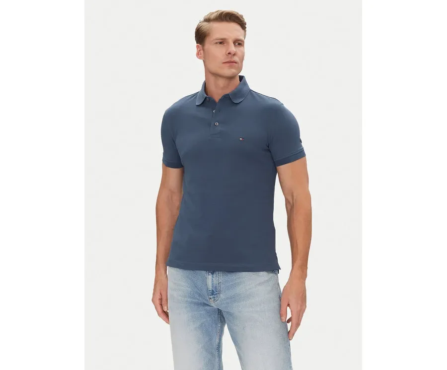 obrazek 1 Tommy Hilfiger Polo 1985 MW0MW17771 Niebieski Slim Fit