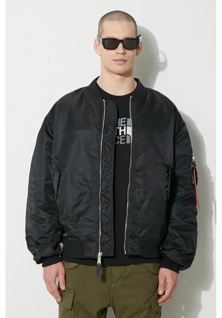 obrazek 1 Alpha Industries kurtka bomber MA-1 CS męski kolor czarny przejściowa oversize 136136