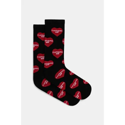Zdjęcie Carhartt WIP skarpetki Heart Logo Socks męskie kolor czarny I034483