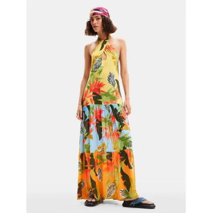 Zdjęcie Desigual Sukienka letnia Tropi 24SWMW08 Kolorowy Loose Fit
