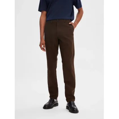 Zdjęcie Selected Homme Chinosy 16087663 Brązowy Slim Fit