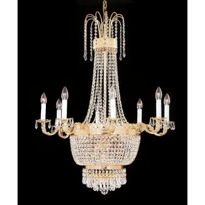 Zdjęcie Szklana właska lampa ścienna na 4 żarówki