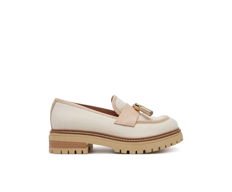 obrazek 1 Pollini Loafersy SA10144G1MTO112A Écru