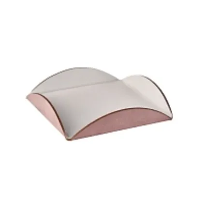 Zdjęcie Podkładka na stół 30x30xH2,5 cm z naturalnej skóry w kolorze perłowym