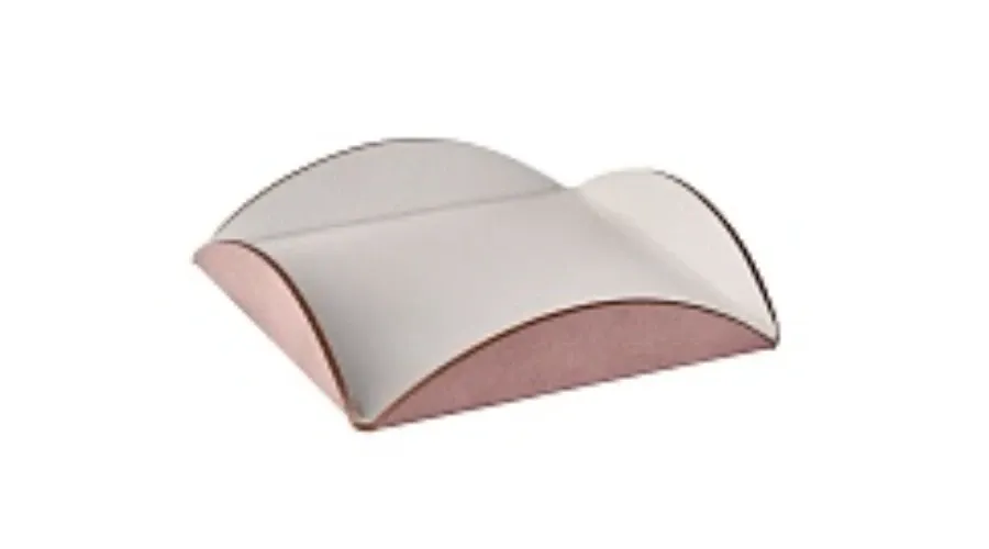 obrazek 1 Podkładka na stół 30x30xH2,5 cm z naturalnej skóry w kolorze perłowym