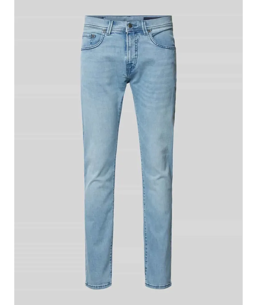 obrazek 1 Jeansy o kroju tapered fit z 5 kieszeniami model ‘LYON’