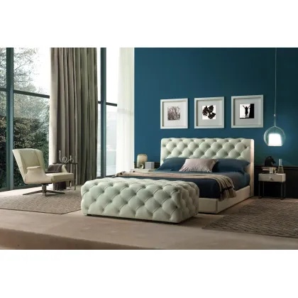 Zdjęcie Designerskie łóżko cm. 160 x 231 x h 108 - mebel włoski do sypialni
