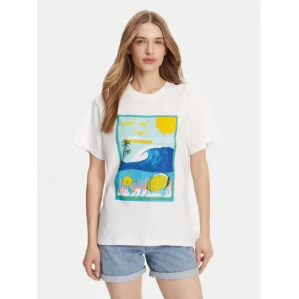 Zdjęcie Roxy T-Shirt ERJZT05899 Biały Relaxed Fit