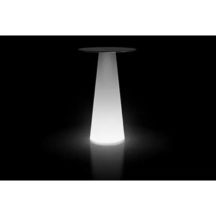 Zdjęcie Nowoczesny elegancki stół na taras i do wnętrz podświetlany lampą led - Plust