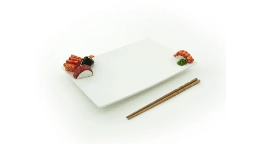 obrazek 2 Duży ceramiczny prostokątny talerz do sushi - Le Ceramiche