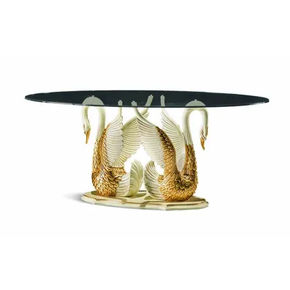 Zdjęcie Ekskluzywny stół z podstawą w kształcie łabędzi