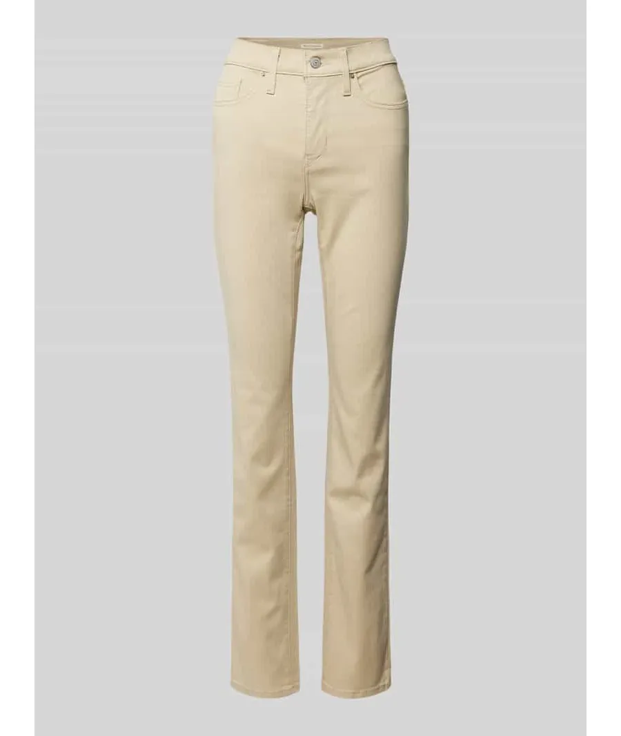 obrazek 1 Jeansy o kroju shaping straight fit z 5 kieszeniami