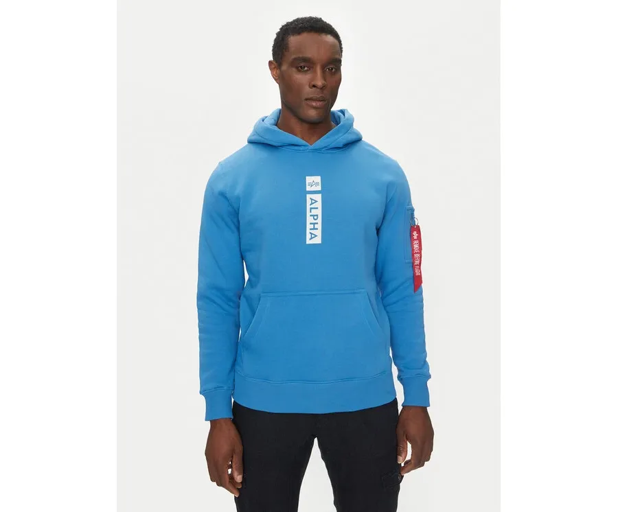 obrazek 1 Alpha Industries Bluza Puff Print 146338 Niebieski Regular Fit