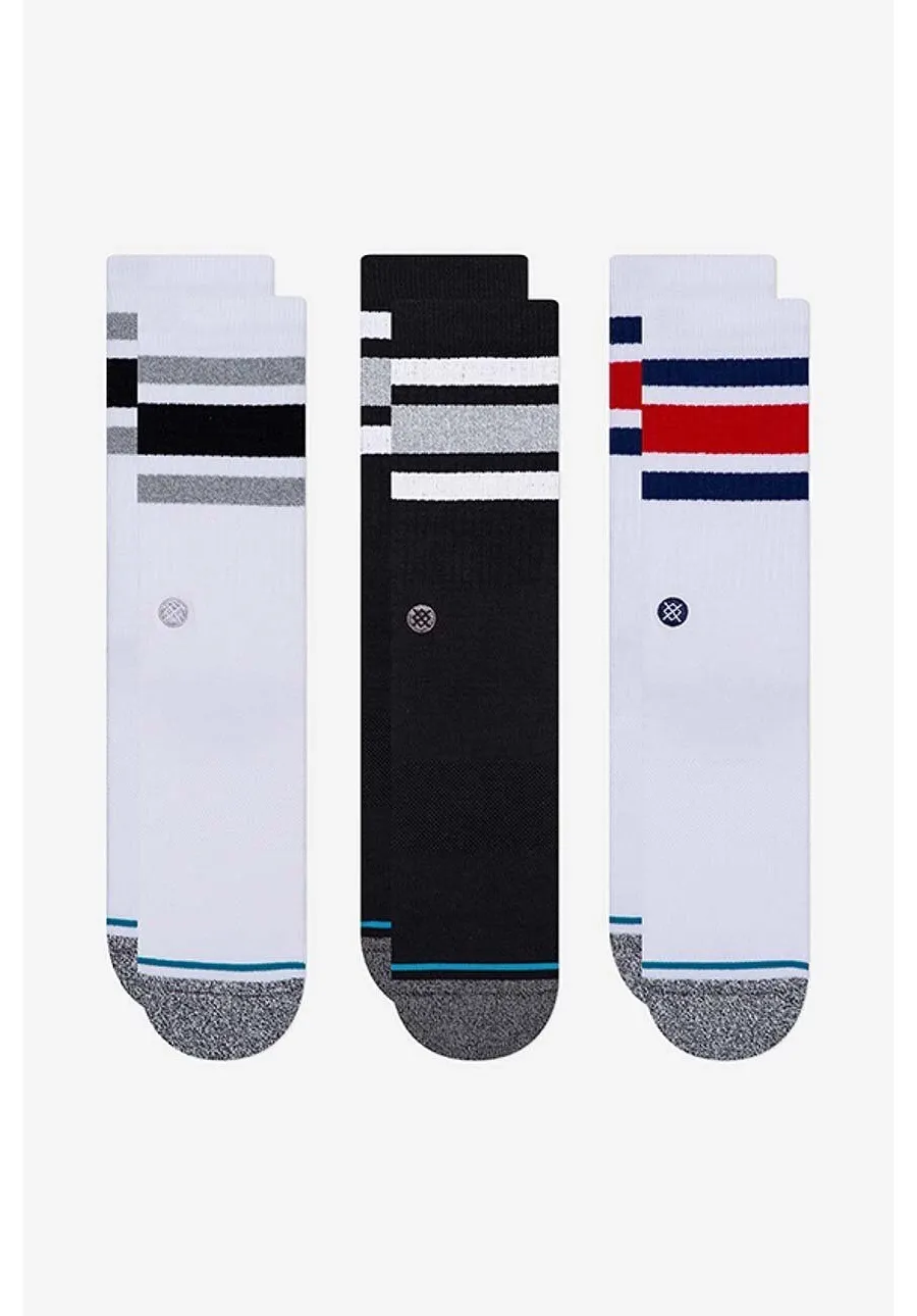 obrazek 1 Stance skarpetki The Boyd 3-pack kolor biały A556A21TB3-MUL