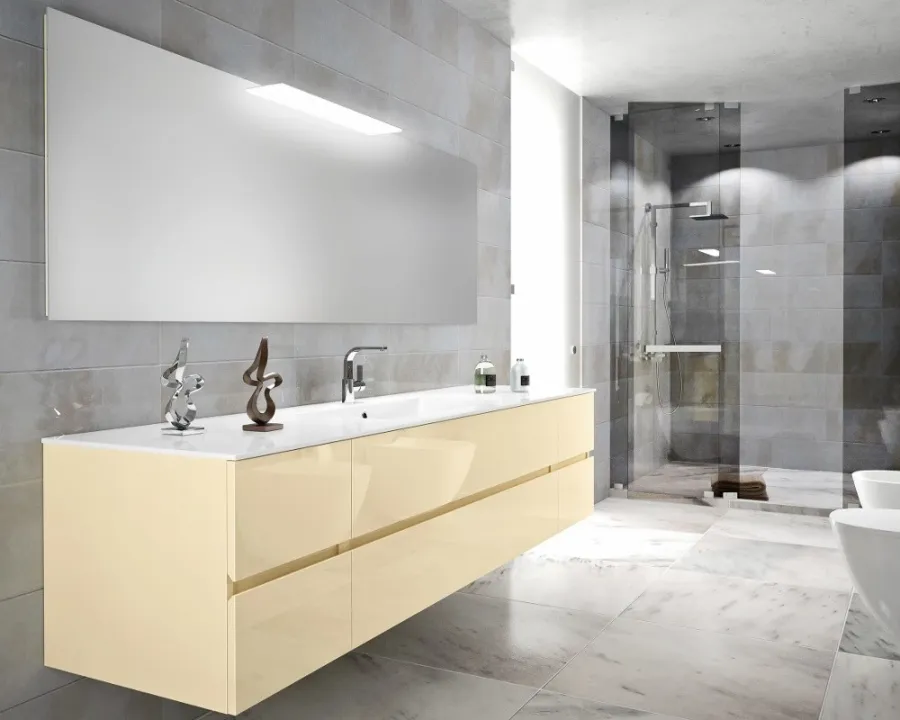 obrazek 1 Minimalistyczny komplet mebli do łazienki