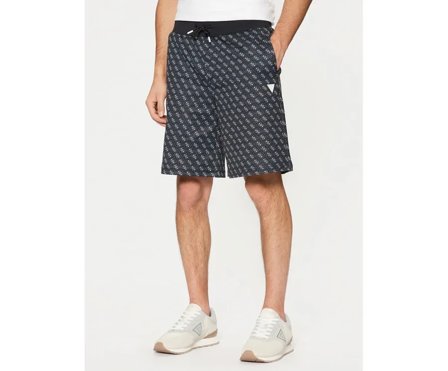 obrazek 1 Guess Szorty materiałowe Z4YD03 FL04Q Czarny Regular Fit