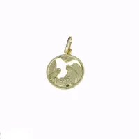 Picture Luxurious Italian baptism medallion, diameter 15mm