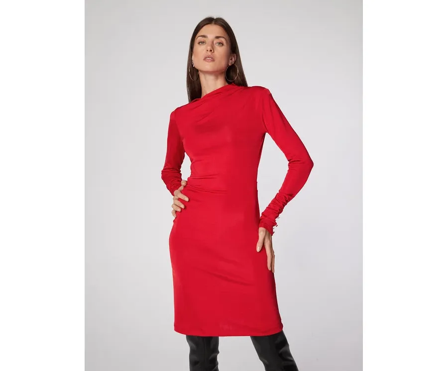obrazek 1 Rage Age Sukienka codzienna Natalie Czerwony Slim Fit