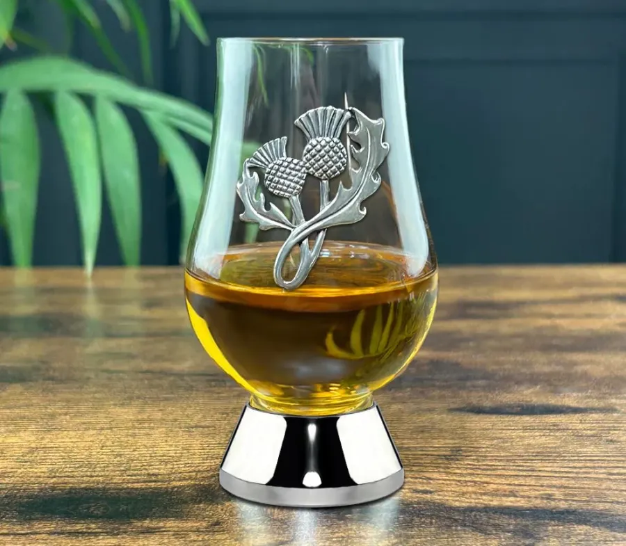 obrazek 3 Prezent dla konesera whisky - zdobiona szklanka 70 ml
