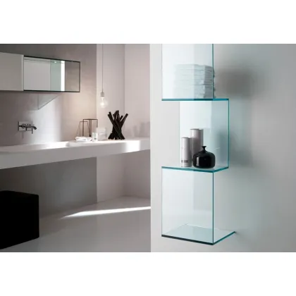 Zdjęcie Szklany regał ścienny do ekskluzywnych wnętrz - Tonelli Design