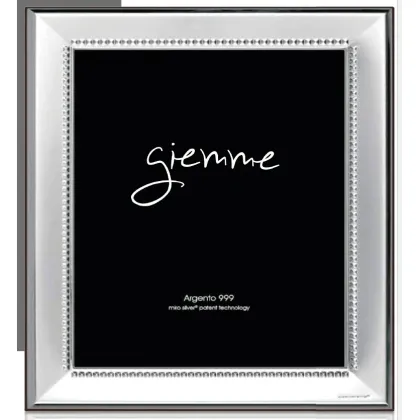 Picture Silver photo frame 9x13 cm with unique decoration